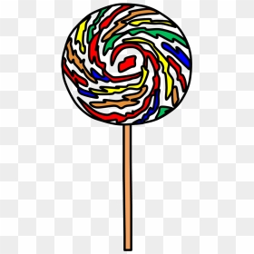 Lollipop, Large, Swirl, Red, Orange, Yellow, Green, - Pastel Color Lollipop Clipart, HD Png Download - lollipop png