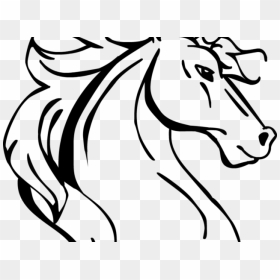 Drawn Unicorn Head - Unicorn Head Black And White, HD Png Download - unicorn head png
