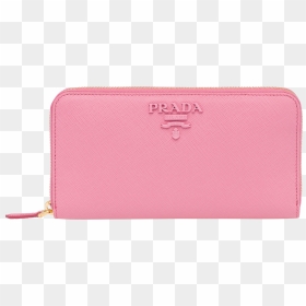 "prada Saffiano Leather Wallet 1" - Prada Saffiano Zip Around Wallet Pink, HD Png Download - wallet png
