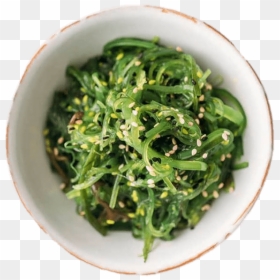 Bowl Of Seaweed With Sesame Seeds Clip Arts - Alga Marina Que Contienen Yodo, HD Png Download - seaweed png
