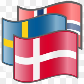 Scandinavia Flags Denmark - Norway Sweden Denmark Flag, HD Png Download - flags png