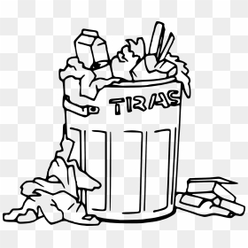 Garbage Clip Art Black And White, HD Png Download - garbage png