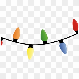 Xmas Lights To Color Clipart - Christmas Lights For Stream, HD Png Download - string of lights png