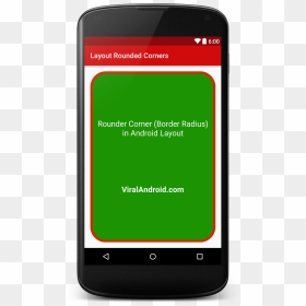 How To Make Rounded Corners In Android Layout - Border Layout Android, HD Png Download - rounded rectangle png