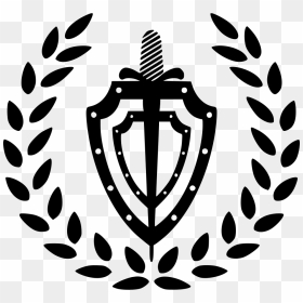 Transparent Shield Outline Png - Circle Laurel Wreath, Png Download - shield outline png