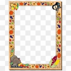 Thanksgiving Day Border Clipart - Thanksgiving Borders And Frames, HD Png Download - thanksgiving border png