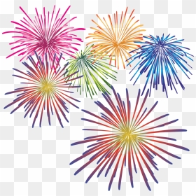 New Year Fireworks Clipart, HD Png Download - new year's png