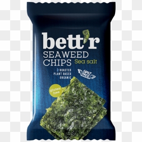 Seaweed Chips Sea Salt - Seaweed Crisps, HD Png Download - seaweed png