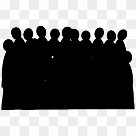 Clipart Crowd Png Transparent, Png Download - crowd silhouette png