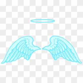 Transparent Blue Wings Png - Blue Neon Wings Png, Png Download - blue png