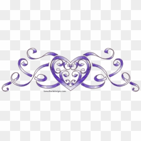 Transparent Real Heart Png - Heart Ribbon Tattoo Designs, Png Download - real heart png