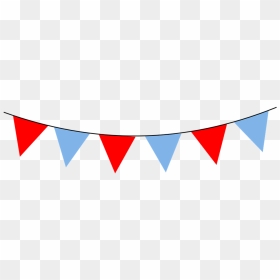 Festival Banner Cliparts Shop - Red And Blue Bunting, HD Png Download - flags png