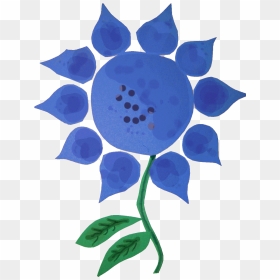Blue Flower, HD Png Download - blue flower png