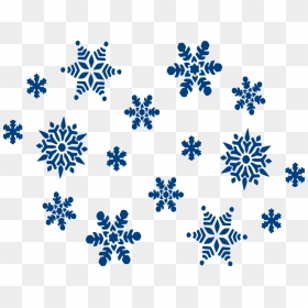 Hd Blue Snowflakes Png - Falling Snowflakes Clipart, Transparent Png - falling snow png