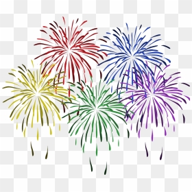 Firework New Years Clip Art - Fireworks Clip Art, HD Png Download - new year's png
