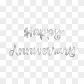 Transparent Happy Anniversary Png - Happy Anniversary Silver Png, Png Download - happy anniversary png