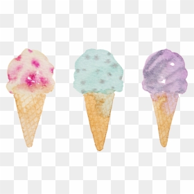 Icecream, HD Png Download - watercolor texture png