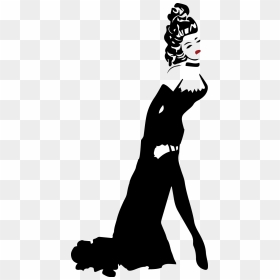 Shaow Clipart Victorian Era - Moulin Rouge Dancer Silhouette, HD Png Download - dancer silhouette png