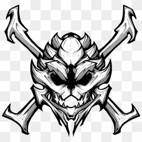 Badass Pngs Of Skulls Free Badass S Of Skulls - Lion Skull And Crossbones, Transparent Png - skulls png