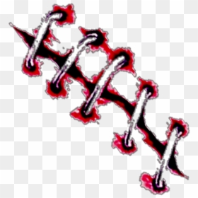#stitches #blood #zombie #halloween #death #dead #ftestickers - Blood Stitches Png, Transparent Png - stitches png
