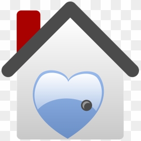 Real House, Home, Icon, Heart, Love, Houses, Estate, - House Clip Art, HD Png Download - real heart png