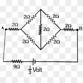 Given Circuit Find Out The Total Resistance, HD Png Download - circuit png