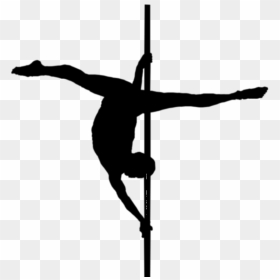 Pole Dance Png - Male Pole Dancer Silhouette, Transparent Png - dancer silhouette png
