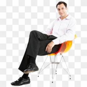 Sitting Man Png Free Download - Sitting In A Chair Png, Transparent Png - man sitting png