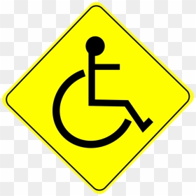 Triangle,area,text - Wheelchair Caution, HD Png Download - caution sign png