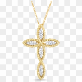 Gold Cross New Pendant, HD Png Download - gold cross png