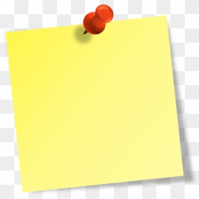 Sticky Note With Paperclip Png Clip Art - Yellow Sticky Note Clipart ...