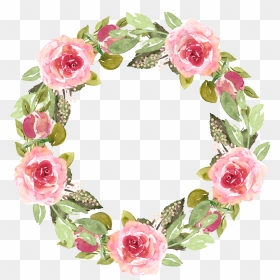 Clip Art Royalty Free Library Watercolor Free Texture - Clipart Pink Rose Wreath, HD Png Download - watercolor texture png