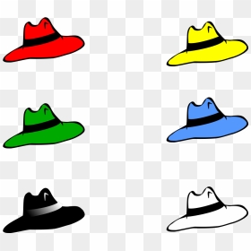 Slothing Men Six Hats Svg Clip Arts - Six Thinking Hats Png, Transparent Png - thug life hat png