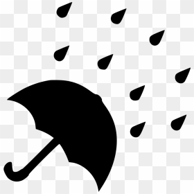 Rain Drop Umbrella - Rain Umbrella Icon Png, Transparent Png - rain drop png