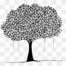 Tree With Leaves Clip Arts, HD Png Download - palm tree leaves png