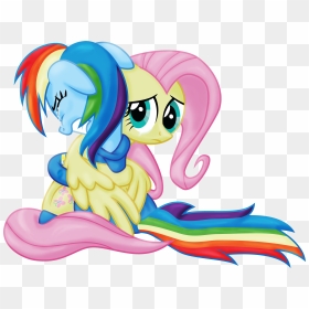 Comfort Clipart Sad Friend - Rainbow Dash Crying Fluttershy, HD Png Download - sad png