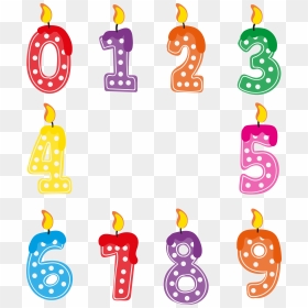 Birthday Candles Clipart Png Image - Birthday Number Candles Png, Transparent Png - candles png