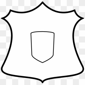 Shield Logo Png Plain Black, Transparent Png - shield outline png