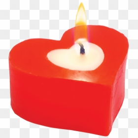Heart Shaped Candles Png - Heart Shape Candle Png, Transparent Png - candles png