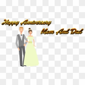Happy Anniversary Mom And Dad Png Background - Wedding, Transparent Png - dad png