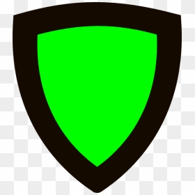 How To Set Use White Shield With Blue Outline Clipart - Green Outline Shield, HD Png Download - shield outline png