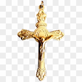 Ornate Cross Png - Clipart Gold Cross, Transparent Png - gold cross png