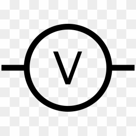 Voltmeter Symbol, HD Png Download - circuit png