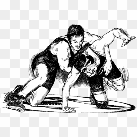 Amatuer Wrestling Grapple Clipart Graphic Royalty Free - Wrestling Png, Transparent Png - wrestling ring png