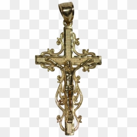 Ornate Cross Png - Cross, Transparent Png - gold cross png
