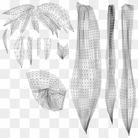 Drawing Feather Texture - Sketch, HD Png Download - hair texture png