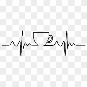 Coffee Cup Cafe Tea Caffeine - Coffee Heartbeat Png, Transparent Png - heart beat png
