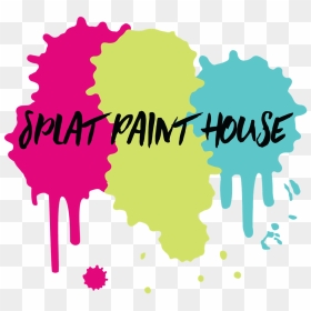 Splat Paint House Logo Png, Transparent Png - paint splat png