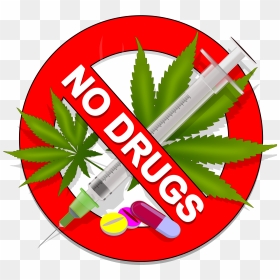 28 Collection Of Weed Clipart Transparent , Png Download - Logo Say No To Drugs, Png Download - weed transparent png