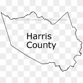 Texas Map Outline Png - Harris County Texas Outline, Transparent Png - texas outline png